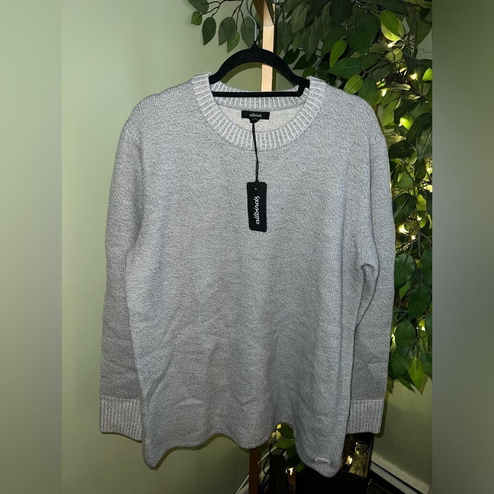 ALLBIRDS NWT The Jumper 100% Merino Wool in Natural Grey Men’s Size Large